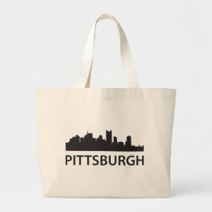 Bolsa Tote Grande Skyline de Pittsburgh