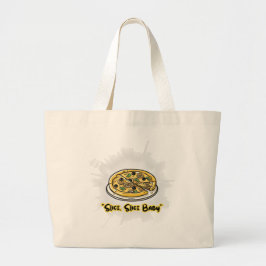 Bolsa Tote Grande Slice, Slice Baby – Funny Pizza Lover Graphic Tee