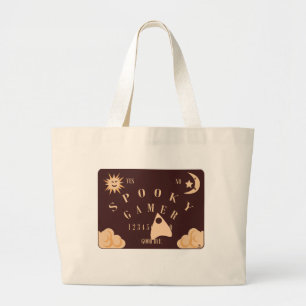 Bolsa Tote Grande Slogan do jogo divertido Spooky Gamer