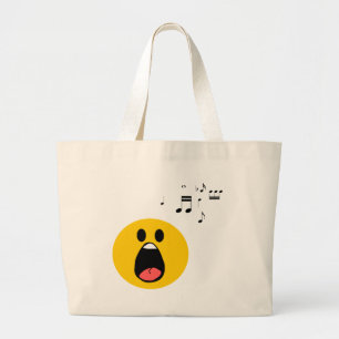 Bolsa Tote Grande Smiley do canto