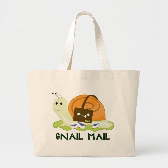 Bolsa Tote Grande Snail mail (Frente)
