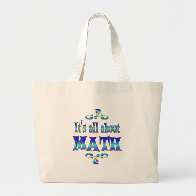 BOLSA TOTE GRANDE SOBRE A MATEMÁTICA (Frente)