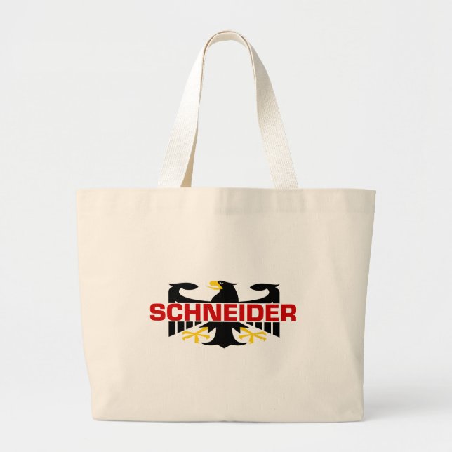 Bolsa Tote Grande Sobrenome de Schneider (Frente)