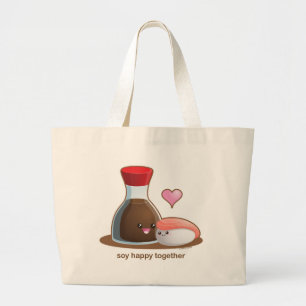 Bolsa Tote Grande Soja feliz