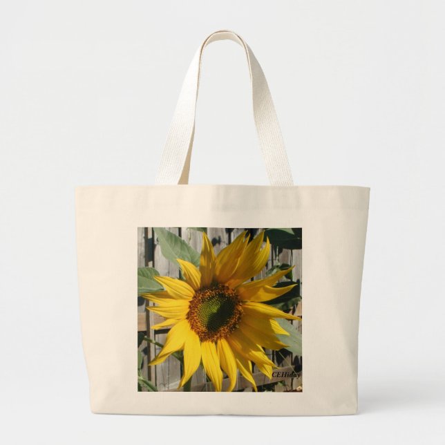 Bolsa Tote Grande Sombra do girassol, CEHiday (Frente)