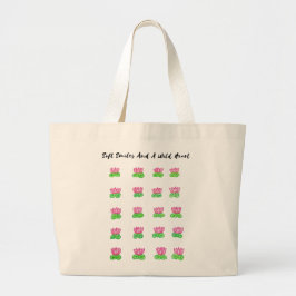 Bolsa Tote Grande sorrisos suaves e um coração selvagem