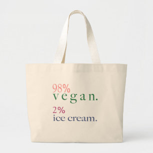 Bolsa Tote Grande Sorvete Vegan 98% 2%