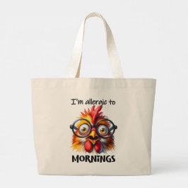 Bolsa Tote Grande Sou alérgico às manhãs!