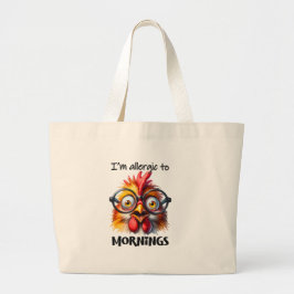 Bolsa Tote Grande Sou alérgico às manhãs!