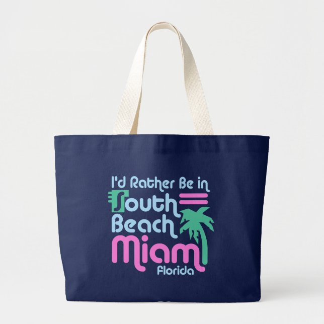 Bolsa Tote Grande South Beach Miami (Frente)