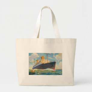 Bolsa Tote Grande SS Bremen no mar