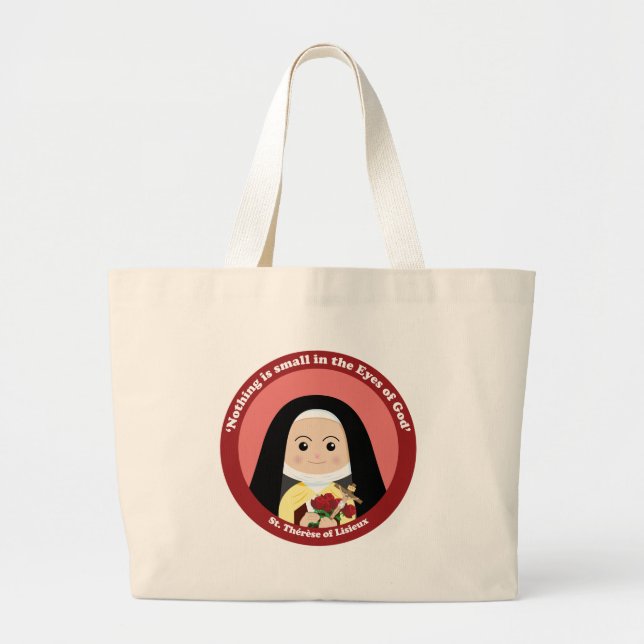 Bolsa Tote Grande St. Thérèse de Lisieux (Frente)