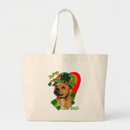 Bolsa Tote Grande Staffordshire Bull Terrier St Patricks