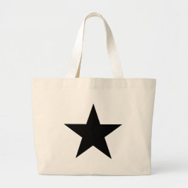 Bolsa Tote Grande Star Black O MUSEUM Zazzle Dons