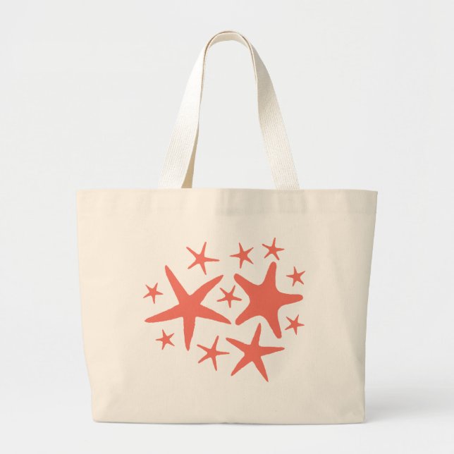 Bolsa Tote Grande Starfish Beach Tote Bag (Frente)