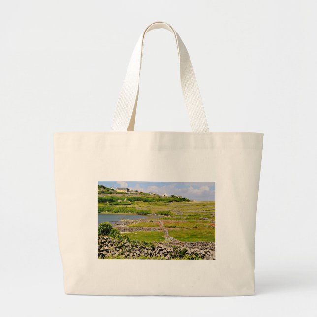 Bolsa Tote Grande Stone Walls da Irlanda (Frente)