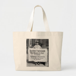 Bolsa Tote Grande Suffragette para Alice Paul, 1917