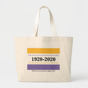 Bolsa Tote Grande Sufrágio da vitória sinaliza direito de voto das