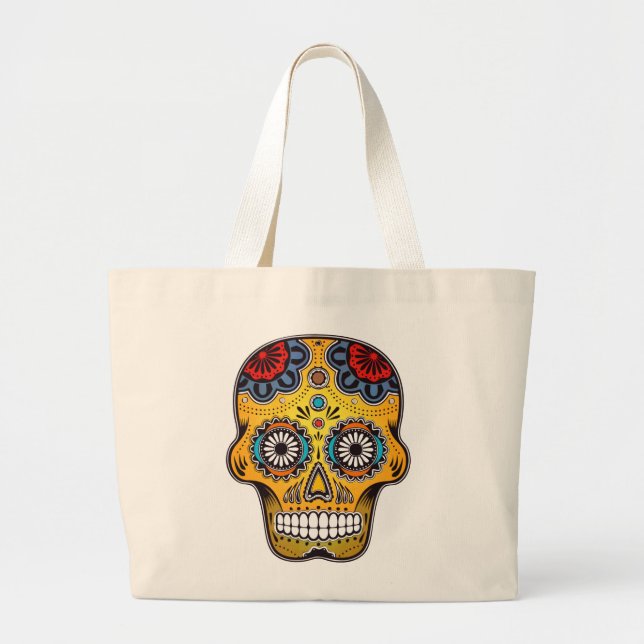 BOLSA TOTE GRANDE SUGAR SKULL (Frente)