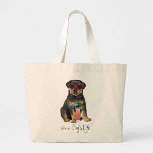 Bolsa Tote Grande Summer Rottweiler