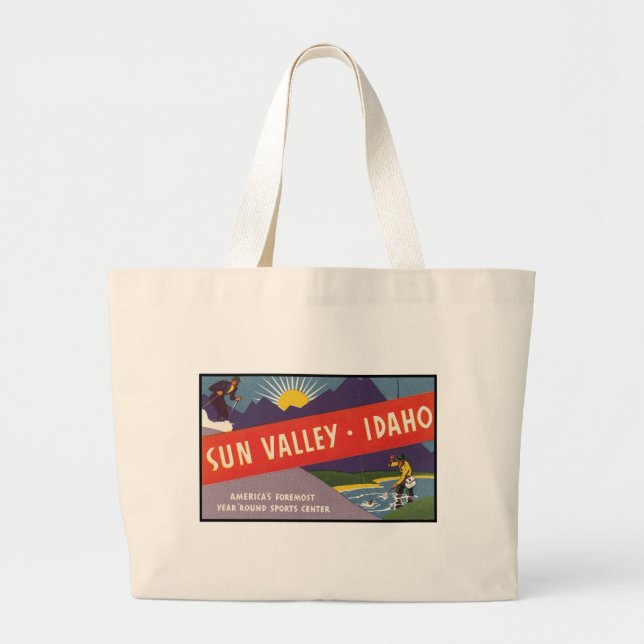 Bolsa Tote Grande Sun Valley Idaho (Frente)