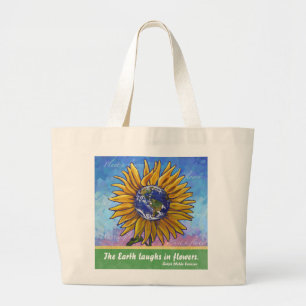 Bolsa Tote Grande Sunflower Earth Art