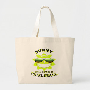 Bolsa Tote Grande Sunny com uma chance de PickleBall