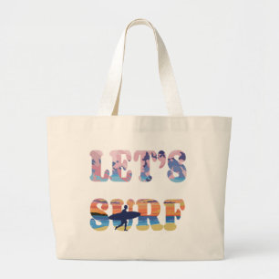 Bolsa Tote Grande Surf vamos