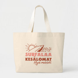Bolsa Tote Grande Surfe Kesälomat - Surfe Férias de Verão