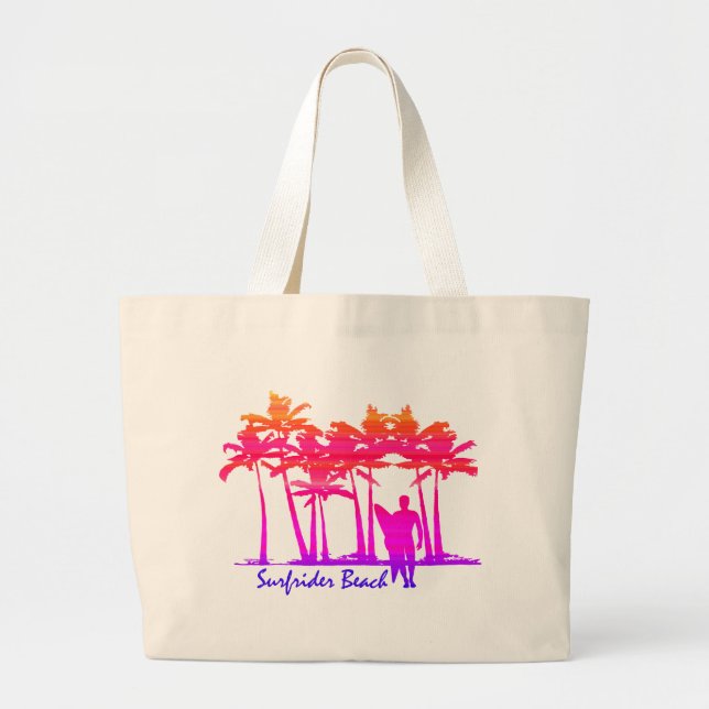 Bolsa Tote Grande Surfrider Beach Havaiana Palm Tree Blend (Frente)