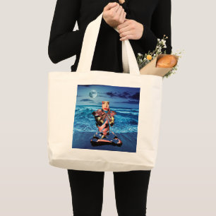 Bolsa Tote Grande Surreal Sonha Grande Saco de Tote