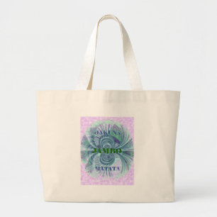 Bolsa Tote Grande Swaga Jambo Hakuna Matata Quênia Giraffe Safari Wo