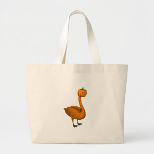Bolsa Tote Grande Sweet Orange Halloween Swan