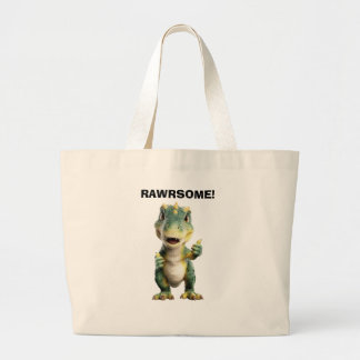 Bolsa Tote Grande T Rex Polegar Para Cima