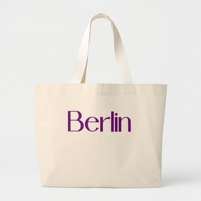 Bolsa Tote Grande T-Shirt BERLIN (Frente)