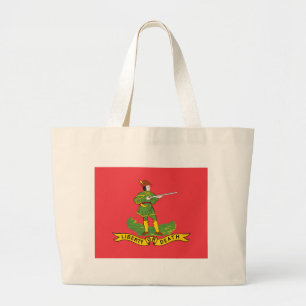 Bolsa Tote Grande T-shirt da bandeira de Hanover Associators