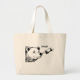 Bolsa Tote Grande T-Shirt de urso de Boop