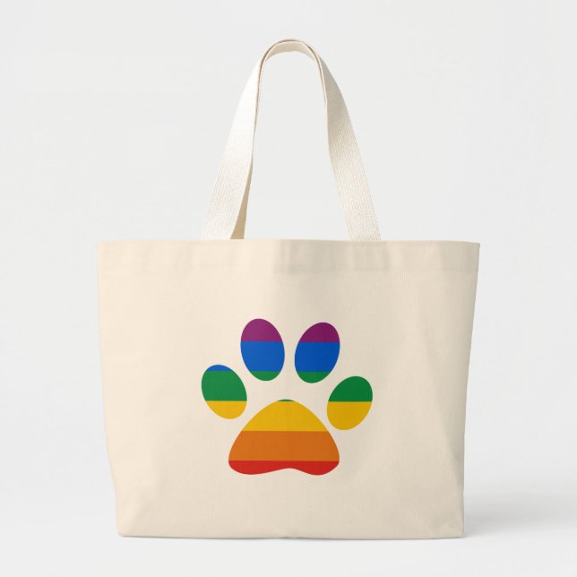 Bolsa Tote Grande T-shirt do orgulho gay (Frente)