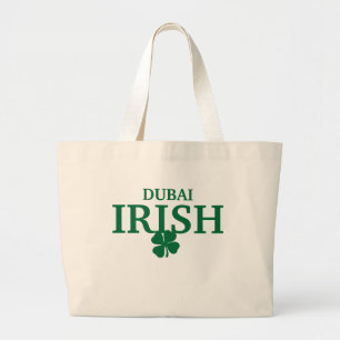 Bolsa Tote Grande T-shirt irlandês feito sob encomenda orgulhoso da