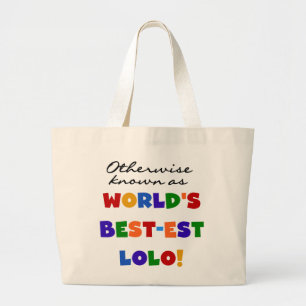 Bolsa Tote Grande T-shirts e presentes da melhor forma conhecida