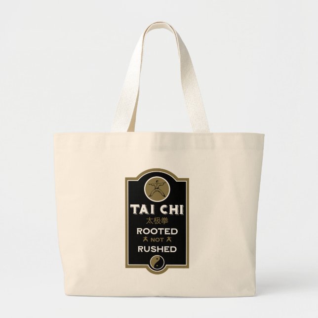 Bolsa Tote Grande Tai Chi Practitioner Gift (Frente)