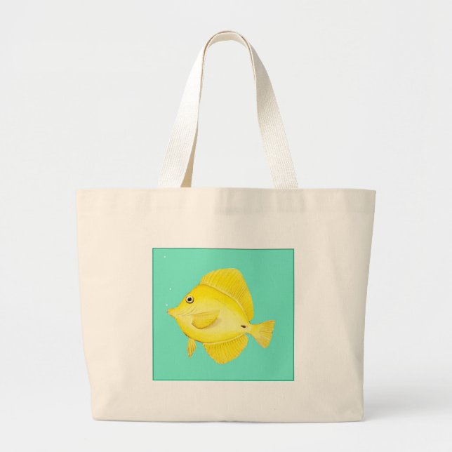 Bolsa Tote Grande Tang amarelo (Frente)