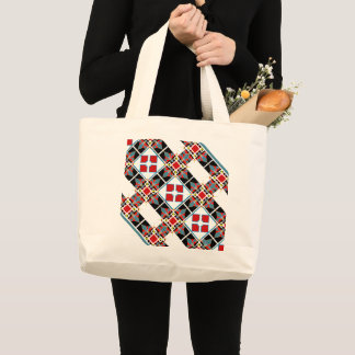 Bolsa Tote Grande Tapete de Ioga Mosaico