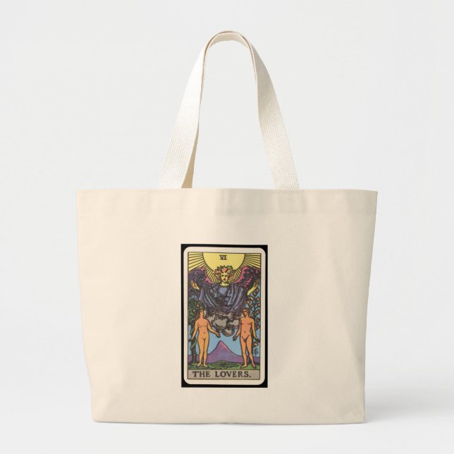 Bolsa Tote Grande Tarot: Os amantes (Frente)