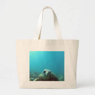 Bolsa Tote Grande Tartaruga de mar de Havaí