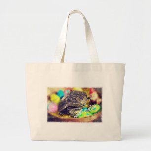 Bolsa Tote Grande Tartaruga de Páscoa