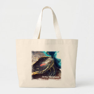 Bolsa Tote Grande Tartaruga do Natal