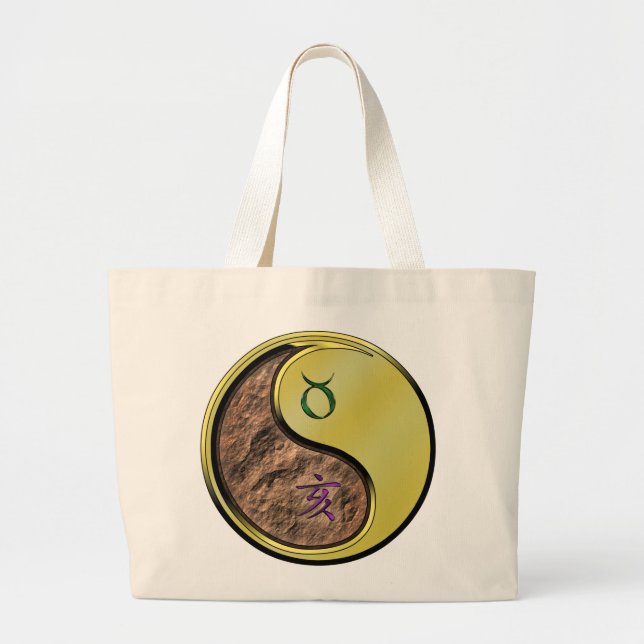 Bolsa Tote Grande Taurus & Metal Boar (Frente)