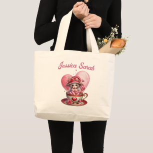 Bolsa Tote Grande Teacup Cuties