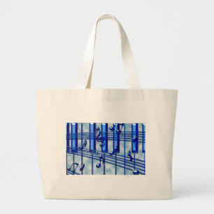Bolsa Tote Grande Teclado de piano